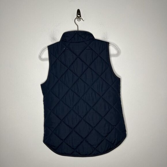 J Crew Mercantile Women's Quilted Vest Navy Blue XS Zip Up Pockets Outdoor - Picture 9 of 10